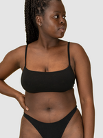 Afbeelding in Gallery-weergave laden, Leo high cut bra- Charcoal | HARA the label