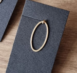 Load image into Gallery viewer, Open Oval Dangle stud //ONE PIECE