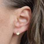 Load image into Gallery viewer, Honeycomb Dangle stud //ONE PIECE