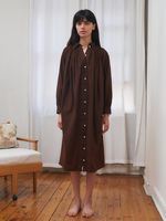 Afbeelding in Gallery-weergave laden, Longsleeved Brown Shirtdress | By Signe