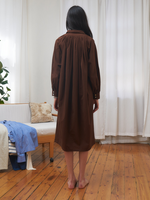 Afbeelding in Gallery-weergave laden, Longsleeved Brown Shirtdress | By Signe
