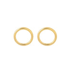 Load image into Gallery viewer, Gold Plated Circle Stud Earrings 3 MM