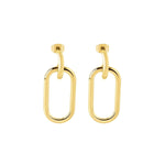 Afbeelding in Gallery-weergave laden, Gold Plated Oval Earrings