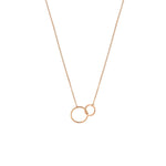 Load image into Gallery viewer, Gold Plated Necklace with Double Circle