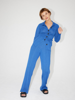 Load image into Gallery viewer, Rib Pants Blue | Rhea.