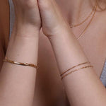 Load image into Gallery viewer, Gold Plated Bracelet Short Link