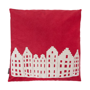 V at the City Cushion Cover 70&#215;70 Red
