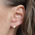 Load image into Gallery viewer, Honeycomb Dangle stud //ONE PIECE
