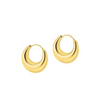 Afbeelding in Gallery-weergave laden, Bold Gold Plated Indian Hoop Earrings

