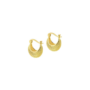 Gold Plated Indian Jaipur Hoop Earrings