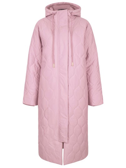 YDENCE Coat Sage Soft Pink