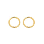 Afbeelding in Gallery-weergave laden, Gold Plated Circle Stud Earrings 3 MM
