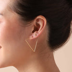 Load image into Gallery viewer, Gold Plated Cross Stud Earrings
