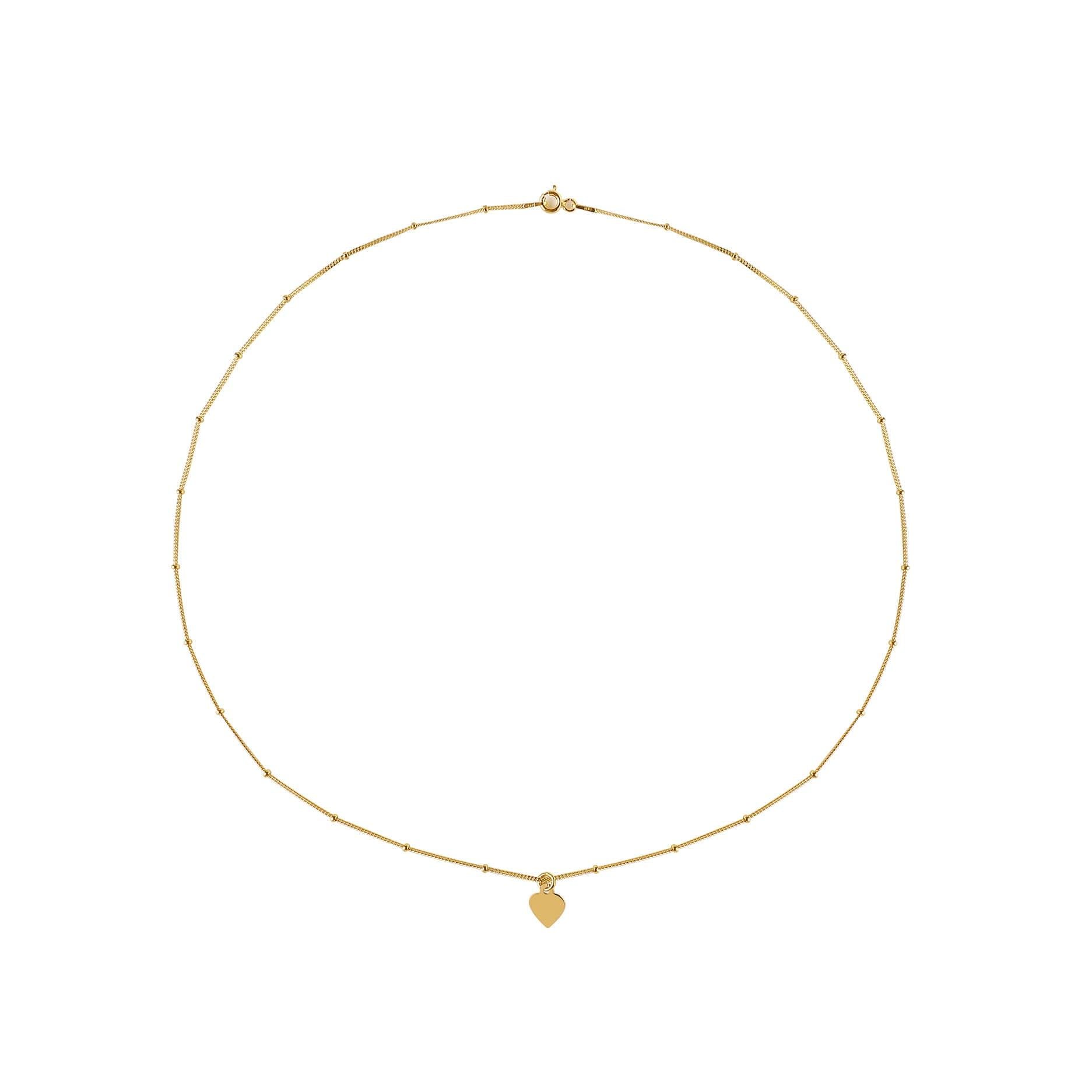 Gold Plated Necklace with Heart