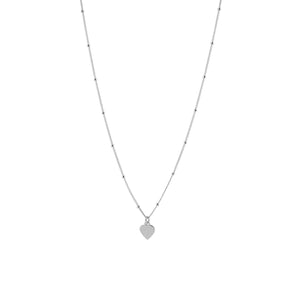 Silver Necklace with Heart