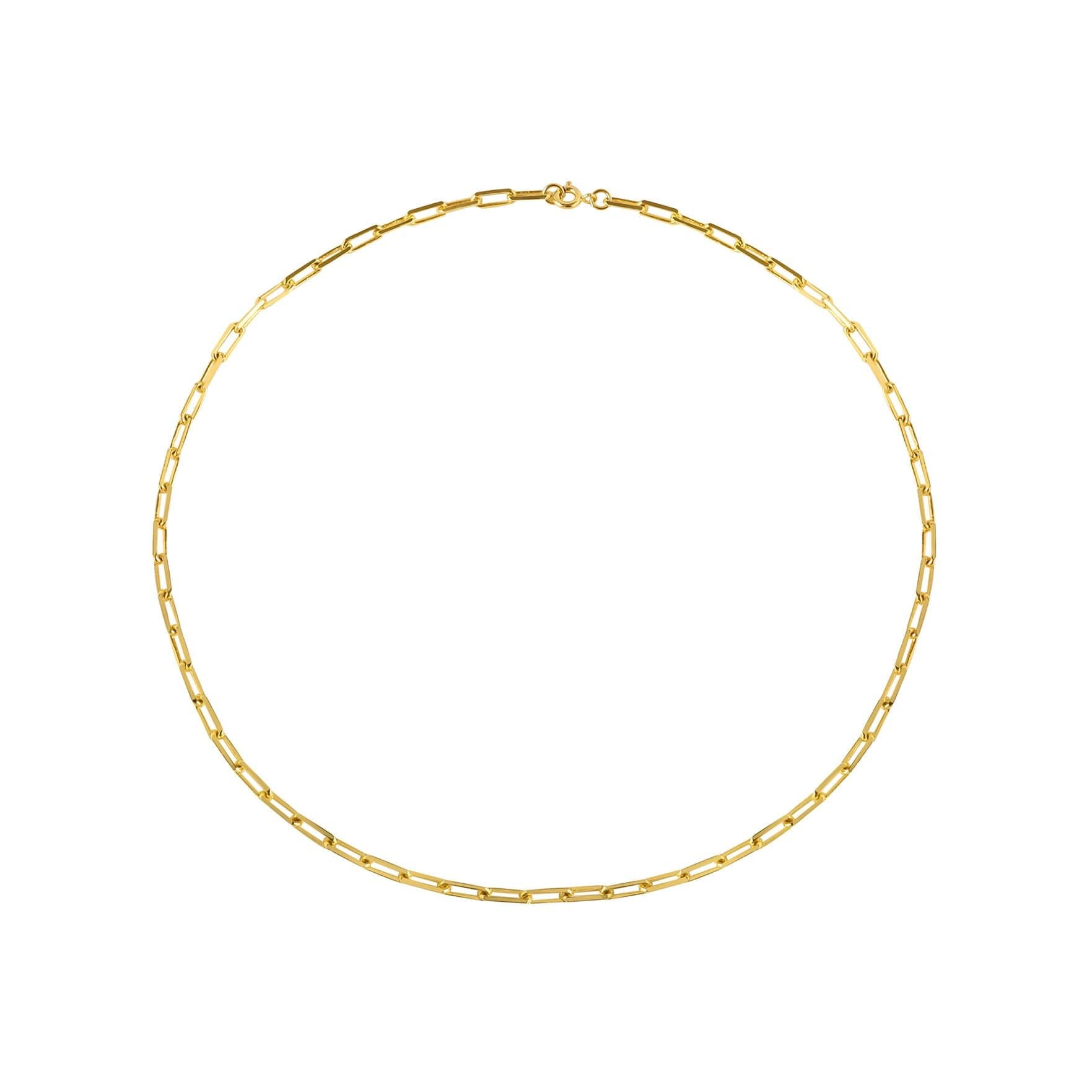 Gold Plated Necklace Long Link