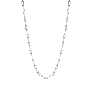 Silver Necklace Long Link