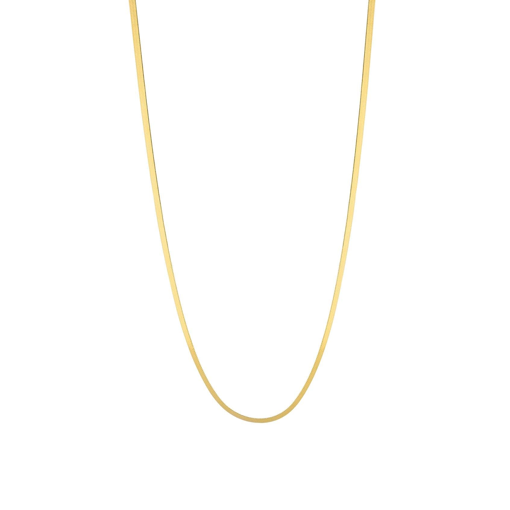 Gold Plated Necklace Flat Link