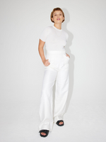 Afbeelding in Gallery-weergave laden, White Ribbed T-shirt | Rhea.
