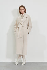 Load image into Gallery viewer, DNA Elsa Coat with Belt &#8211; Camel
