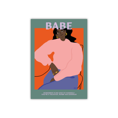 Drysdale the Label Babe &#8211; Art Print A4