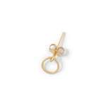 Load image into Gallery viewer, Open Circle Dangle stud //ONE PIECE
