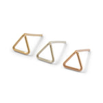 Load image into Gallery viewer, Open Triangle stud //ONE PIECE
