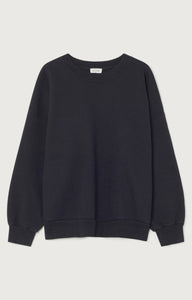 American Vintage Zutabay Sweatshirt Carbon Zwart