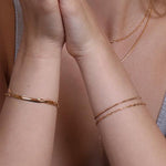 Load image into Gallery viewer, Gold Plated Bracelet Short Link
