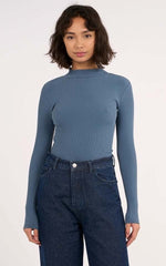 Load image into Gallery viewer, Longsleeve High Neck Rib
